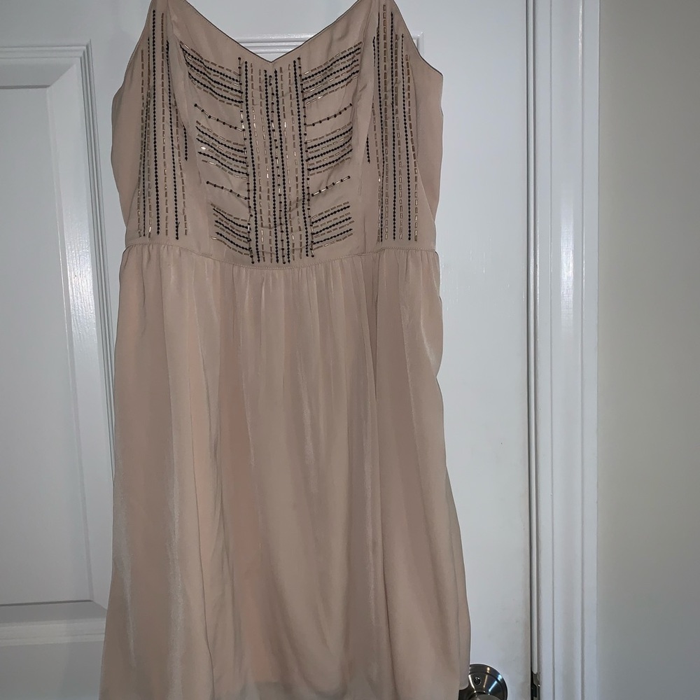 Light pink dress with beading